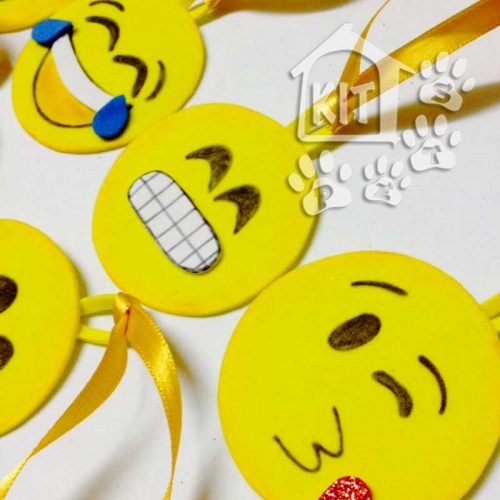 Medalha Emoticons - 10 unidades