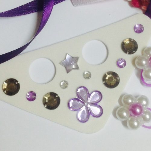 Conjunto Gargantilha e Chiquinha para penteados - 10 unidades
