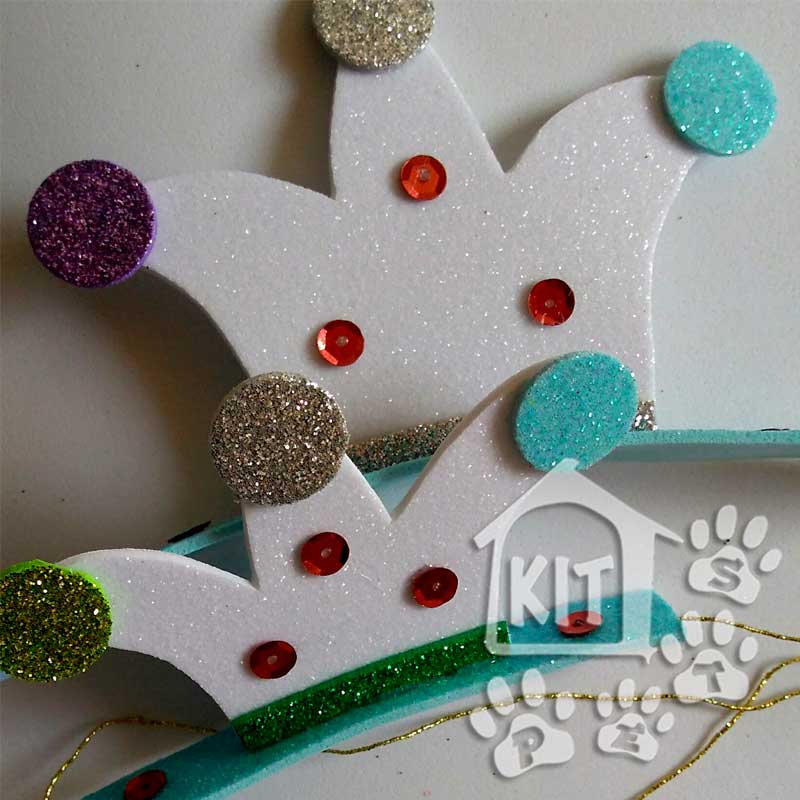 Tiara Arlequim - 10 unidades - Imagem 4