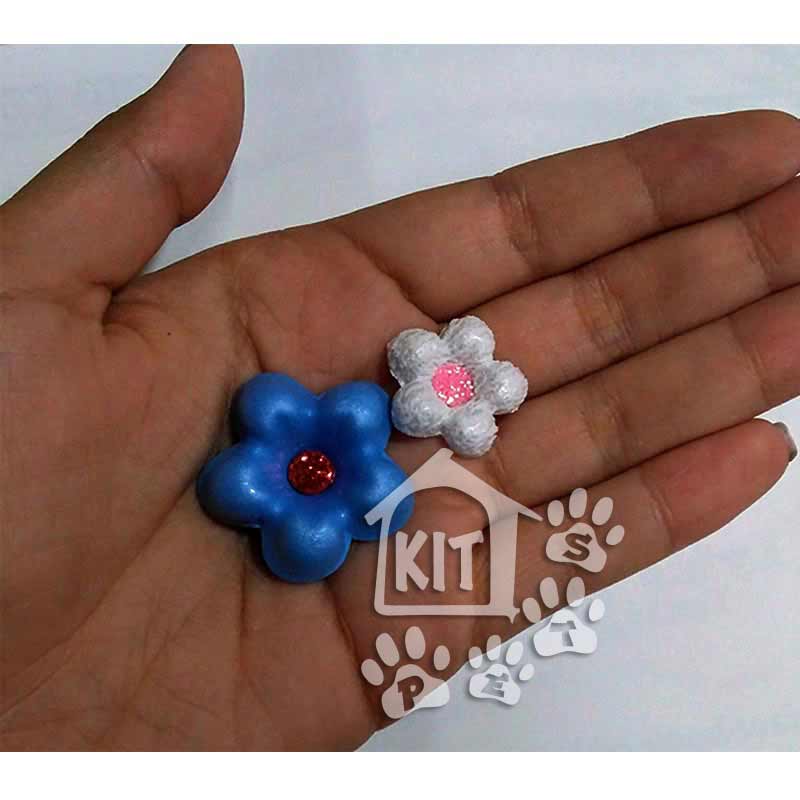 Aplique em flor 3d - 50 unidades - Imagem 2