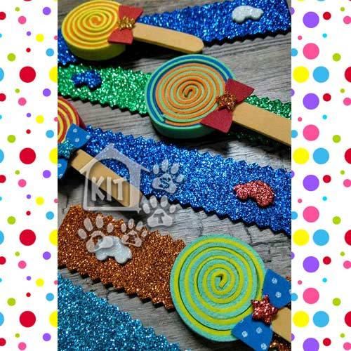 Coleira Doces Dia das Crianças - 10 unidades