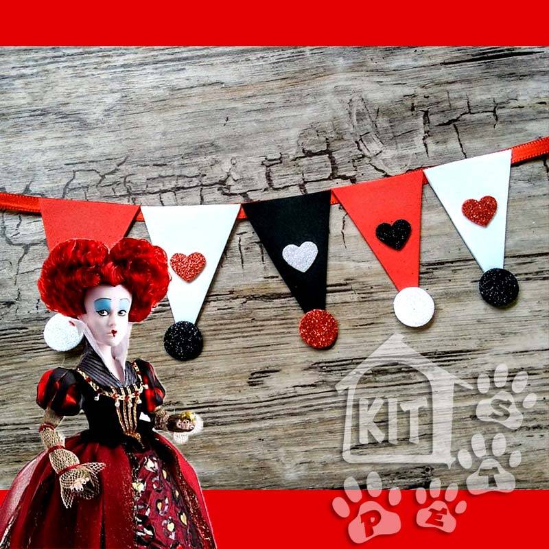 Coleira Rainha de Copas Carnaval - 10 unidades