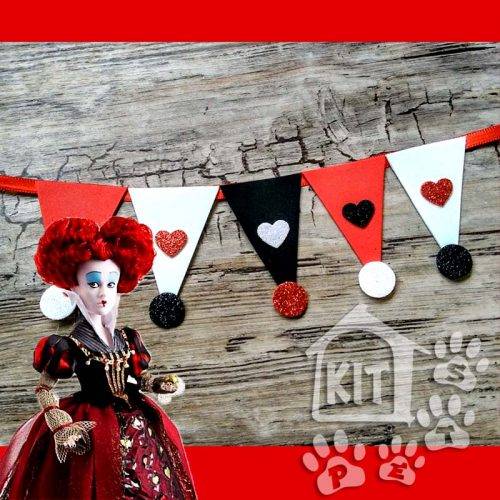 Coleira Rainha de Copas Carnaval - 10 unidades