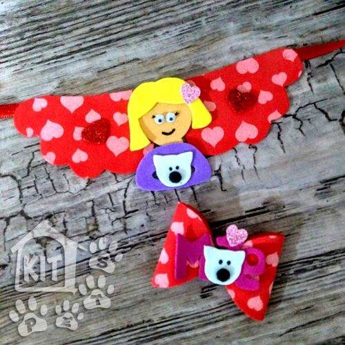 Conjunto Gargantilha + laço Dia das Mães - 10 conjuntos