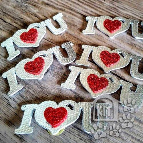 Enfeite para topete I Love You - 10 unidades