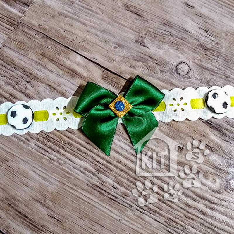 Coleira tecido Copa do Mundo - 10 unidades - Imagem 3