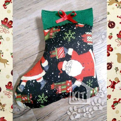 Brinquedo Almofada Botinha do Papai Noel - 5 unidades
