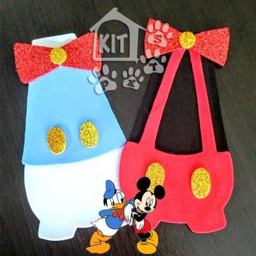 Gravata Mickey/Donald/Pateta - 12 unidades