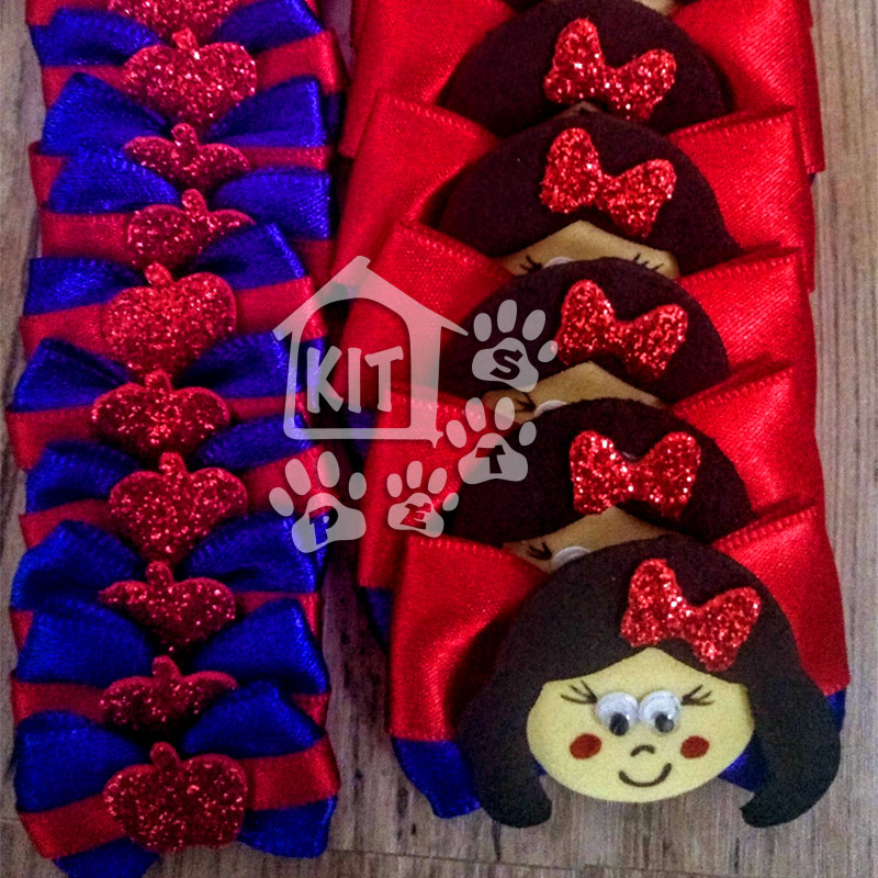 Conjunto de Laços para penteado Branca de Neve - 10 conjuntos - Imagem 2