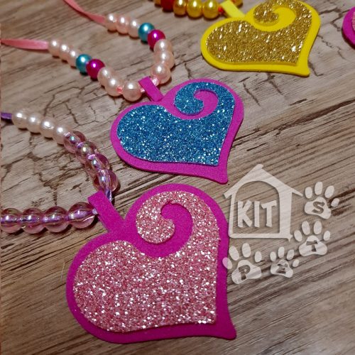 Colar Coração com Pérolas - 10 unidades - Image 2
