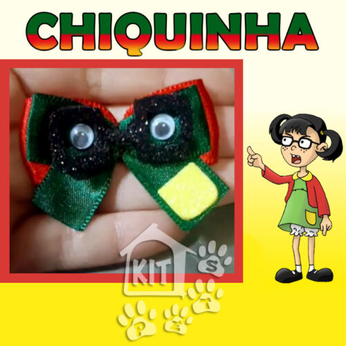 Laço adesivo Chiquinha - 10 pares