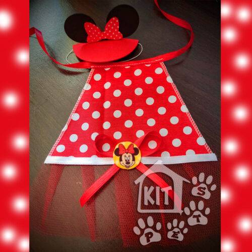Conjunto Babador Minnie + Viseira - 10 unidades