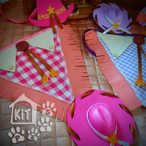 Conjunto Cowgirl com chapéu - 10 unidades - Imagem 2