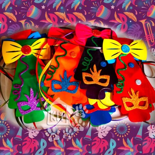 Gravata Carnaval em cetim - 10 unidades